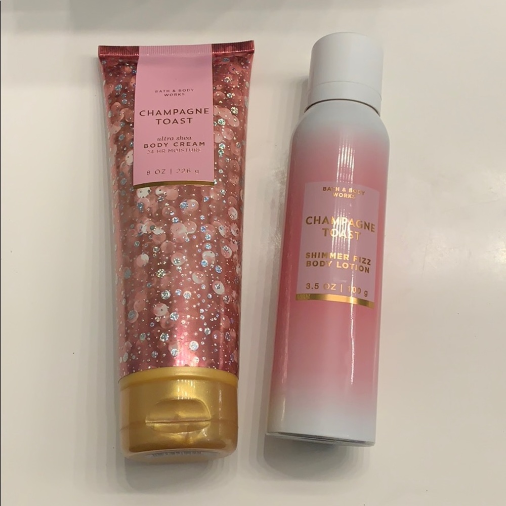 BATH AND BODY WORKS CHAMPAGNE TOAST LOTION SET